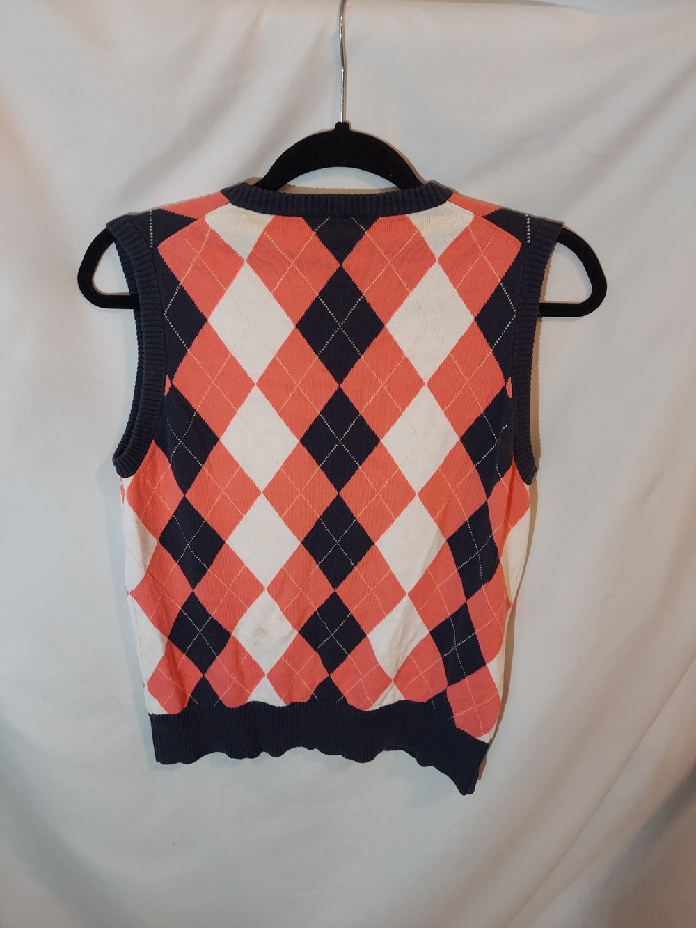 J.Crew Vintage Preppy Argyle Knit V-Neck Sweater Vest - Picture 2 of 6